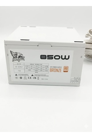 Gameagle 850w +80 Bronze Atx Güç Kaynağı Beyaz Psu