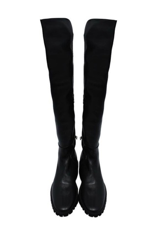 Poletto Hakiki Deri /tekstil Sıyah Çizme Düz 5780 57-835 Siyah