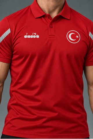 Diadora Alto 25 Milli Takım Kamp Tişört Kırmızı