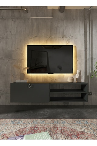 Resital Tv Ünitesi S1244-4 Antrasit Antrasit
