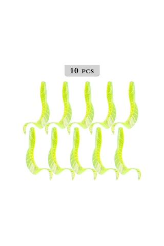 Springsun 10 Adet Yumuşak Yemli Parlak Renkli Tatlı Ve Tuzlu Su Balık Avı Yem Seti