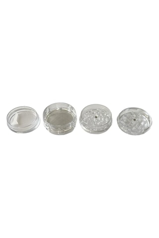 Efotech Grınder Parçalayıcı Plastik Baharat Öğütücü Herb Spice 4 Katmanlı 60mm-seffaf Diğer