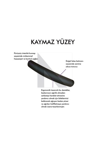 MP03 - Memory Klavye Bilek Destek Pedi Yumuşak, Ergonomik