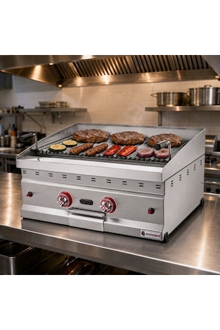 Silverinox Doğalgazlı Set Üstü Amerikan Lavtaşlı Izgara 70 Cm Diğer