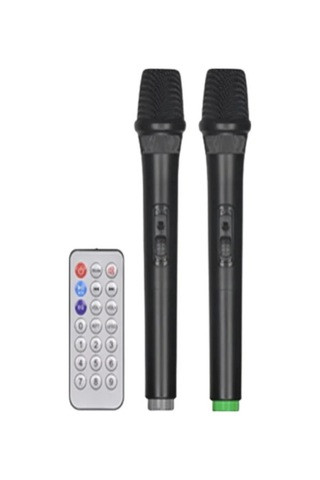 Hepu Hp-976 Partybox Bluetooth Hoparlör 8 Woofer 40w Güç 2 Kablosuz Mikrofon Kumanda