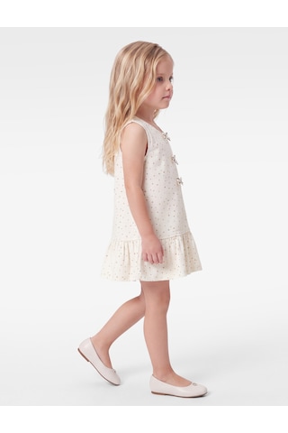 Koton Dresses Ekru Desenli 7wmg80027aw