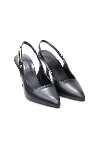 Pisagor Ps-32620 8,5 Cm Topuklu Kadın Stiletto Ayakkabı siyah