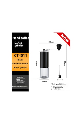 Mufunye Portatif El Çekmeli Kahve Değiştirici, Cnc Çelik Öğe, Taşınabilir Outdoor Kahve Değiştirme Aleti, Elektriksiz Manuel Kullanim, Yeşil/pembe Seçenekli Siyah