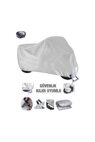 Yamaha X-max 250 Iron Max Abs Gri Kilit Uyumlu Motor Brandası Ultra Kalın Su Geçirmez