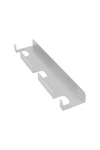 Youmex Stainless Steel Pizza Peel Stand: Sağlam Gümüş Renkli Pizza Aleti Tutucu 41.5x8.3x3 Cm Gümüş