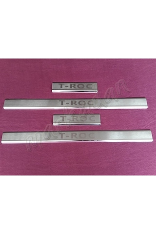 Woc Chrome Vw T-Roc Krom Kapı Eşiği 2017 Sonrası 4 Parça Paslanma