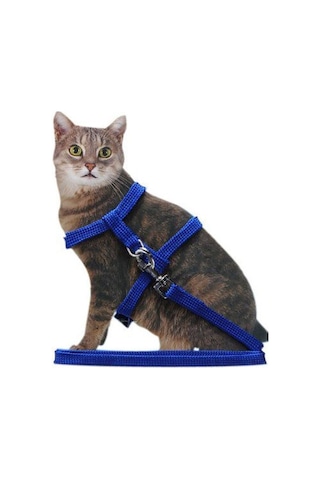 120 Cm Ayarlanabilir Kedi Yürütme Tasması Göğüs Kemeri Gezdirme Kayışı