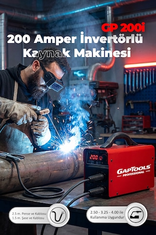 200 Amper İnvertörlü Kaynak Makinesi - Gp 200i
