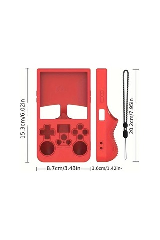 Elmpaly R36 Max Açık Kaynaklı Taşınabilir Retro El Konsolu İçin Siyah Silikon Koruyucu Kılıf Toz Geçirmez