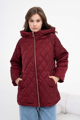 FTZ Women Ftz Kadın Kapitone Kaban Bordo 30966 Bordo