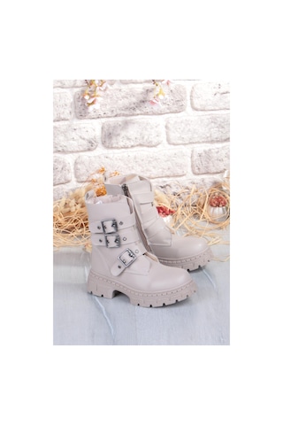 Fort Cool Caneda Anatomik Sıcak Astar Kaymaz Taban Kız Çocuk Bot Bej