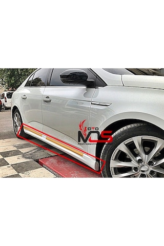Renault Megane 4 Sedan Marşpiyel Sağ Sol Takım Fiberglass