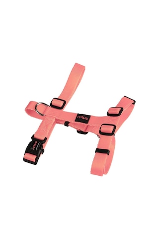 Pettagart Ayarlanabilir Neon Pembe H Tipi Köpek Göğüs Tasması Çok Renkli
