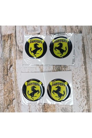 Ferrari Sticker Slikonlu 4x Yeni Model V2