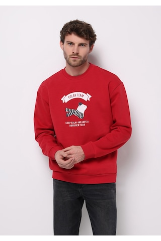 Colin's Colins Comfort Fit Erkek Kirmizi Sweatshirt Cl1077349 Q1.v2 Red Kırmızı