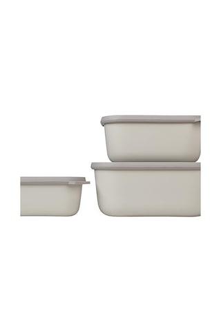 - Çok Amaçlı Cirqula Dikdörtgen 3 Parçalı Set - Kapaklı Saklama Kabı - Saklama Kutusu, Buzdolabı, Derin Dondurucu Ve Mikrodalga Fırın Kabı Olarak Uygundur - 750, 1500 Ve 3000 Ml - 7009