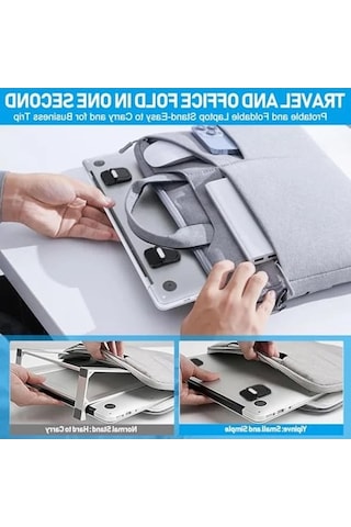 Taşınabilir Hafif Dizüstü Bilgisayar Standı, Havalandırmalı Ve Ergonomik Tasarım