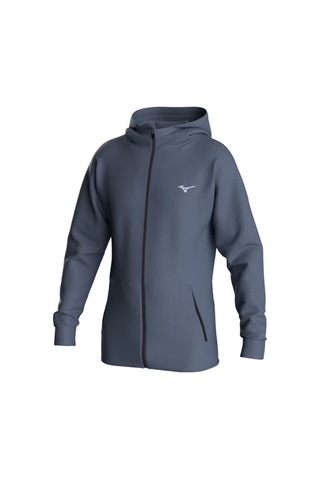 Mizuno Athletic Track Jacket Erkek Kapüşonlu Eşofman Üstü Gri Çok Renkli