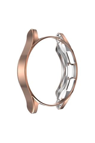 Galaxy Uyumlu Watch 4 Classic 42mm Mkst Watch Gard 02 Koruyucu Silikon - Rose Gold