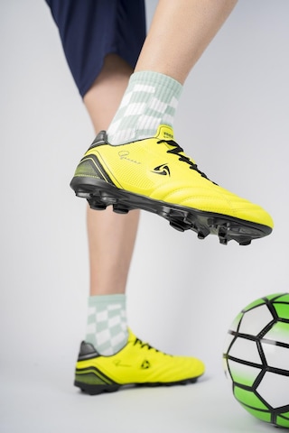 Muggo Pascal Unisex Garantili Krampon Halı Saha Futbol Spor Ayakkabı Yeşil