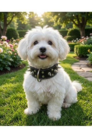 Deri Köpek Koruma Tasması Siyah
