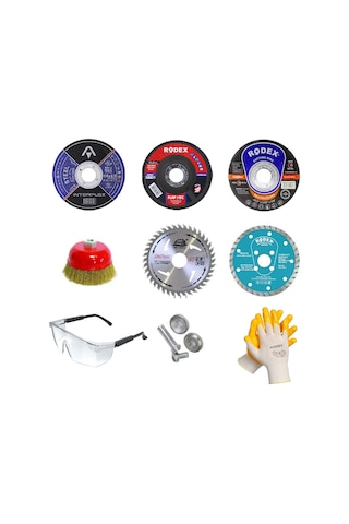 Mermer Inox Ahşap Metal Kesici Kesme Spiral Taşlama 9 Parça N11.261