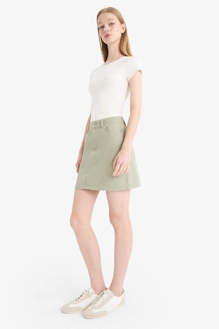 DeFacto Coool Normal Bel Gabardin Mini Etek E5346AX25SPGN497 Yeşil