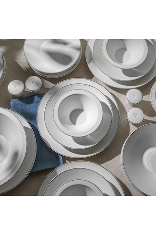 Nehir Siena Platin Majestic 57 Parça Porselen Yemek Takımı