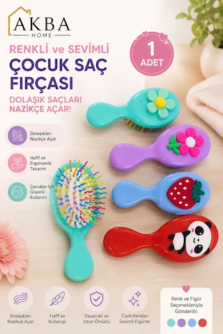 Figürlü Çocuk Saç Fırçası Dolaşık Açıcı Tarak Figürlü Çocuk Saç Fırçası Dolaşık Açıcı Tarak