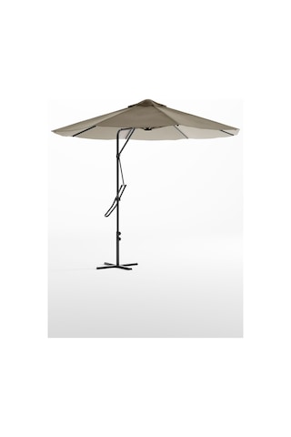 Bahçe Balkon Cafe Şemsiye 290x290 Cm Katlanır Ekru