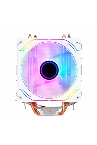 Game İn Game Frozen-ıı Beyaz 1x12cm Auto Rainbow Fanlı Kule İşlemci Fan 120MM FAN