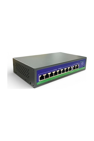 Novacom Nvc-hıf0820gbl-c 8+2 Port 10/100/1000 Gigabit Uplink Poe Switch