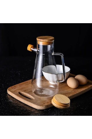 Orret Home 900 Ml 2 Adet Borosilikat Cam Yağdanlık,termisil Isıya Dayanıklı Yağlık Ve Sirkelik,zeytin Yağı,limon Suyu Ve Sirke İçin Yağ Şişesi 2 Adet Sku: Smg8690010525598 Açık Gri