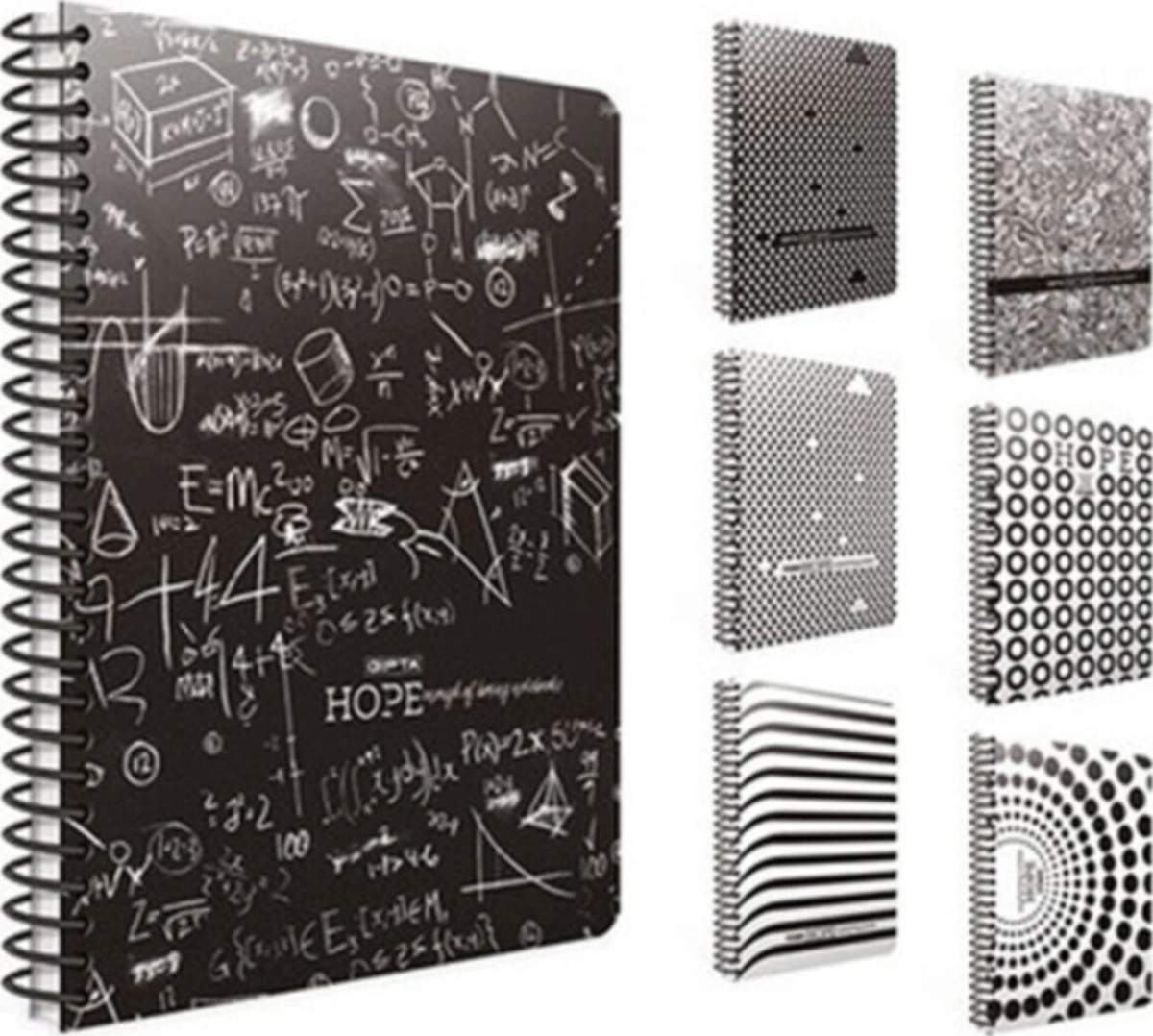 Hope Spiralli Karton Defter 18.5x26 Cm 80 Yaprak Çizgili Defter