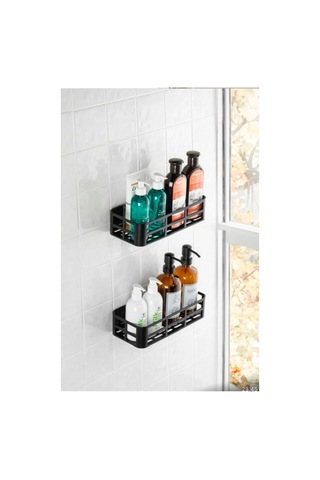 2 Li Banyo Organizer Düzenleyici Yapışkanlı Raf Çok Renkli
