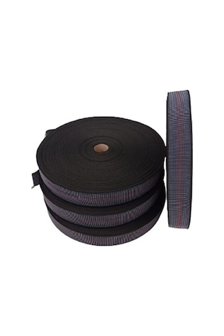 Kaliteli Elastik Kolon - Üç Çizği Mavi 5cm Eninde 8-12-24-48-72 Metre Esnetilmeden Kesilir Mavi 08 Metre