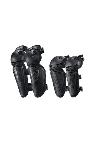 Ebakbak Motosiklet Dizlik Dirseklik Set Ergonomik Lüx Bacak Ve Kol Koruma Motorcu Takım Siyah