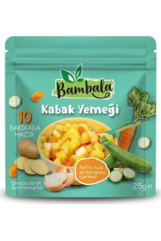 10 Dakika - Dondurularak Kurutulmuş Kabak Yemeği 25g