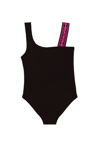 Deep Beach Siyah Pembe Askılı Kız Çocuk Mayo Db200594Cm (525143421)