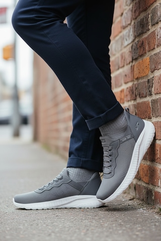Skechers Erkek Bobs Squad Chaos Daily Hype Slip-ins Spor Ayakkabı 118300 Gri