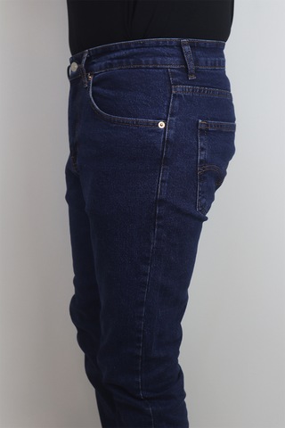 Denim Cartel Dmctekstil Erkek 916 Lacivert Yüksek Bel Rahat Kesim Boru Paça Jean Pantolon