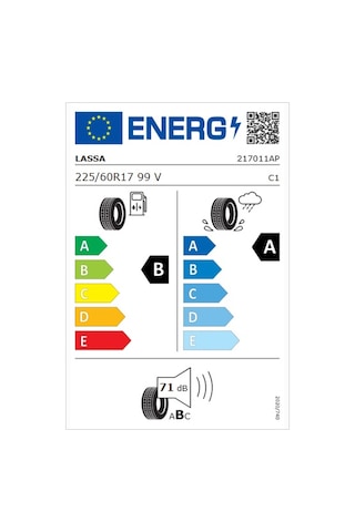 Lassa 225/60R17 99V Competus H/P 3 Yaz Lastiği - 2026
