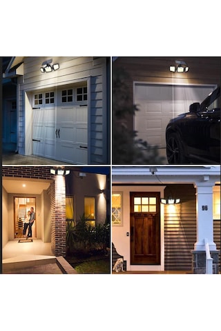 Greentech Güneş Enerjili Hareket Sensörlü, 3 Taraflı 171 Cob Led Aydınlatma / GT-SL15