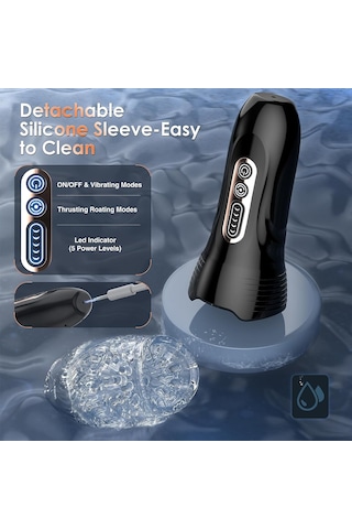 Erofoni Otomatik 25 CM İleri Geri Teleskopik Hareketli Usb Şarjlı Teknolojik Suni Yapay Vajina Mastürbatör