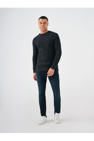 Regular Fit Erkek Kazak Mavi